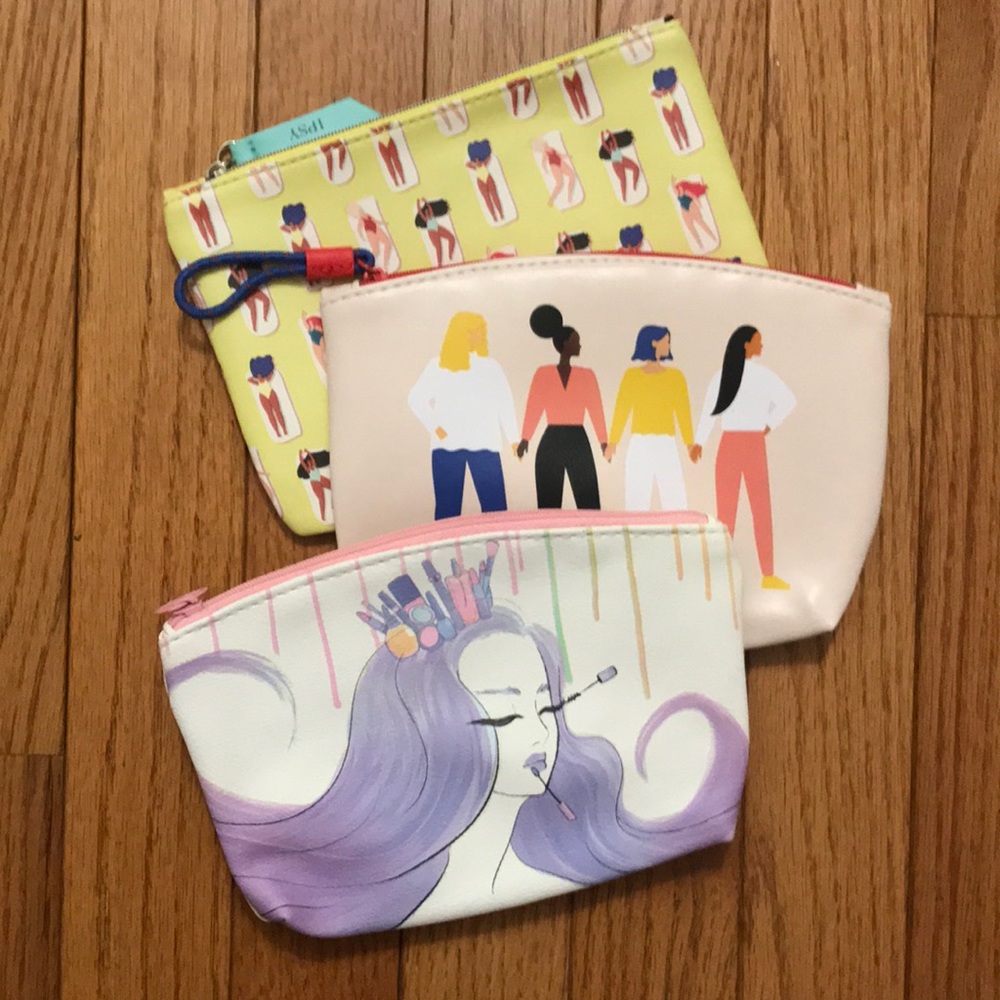Makeup Travel Bags Set of 3 Ipsy NWOT